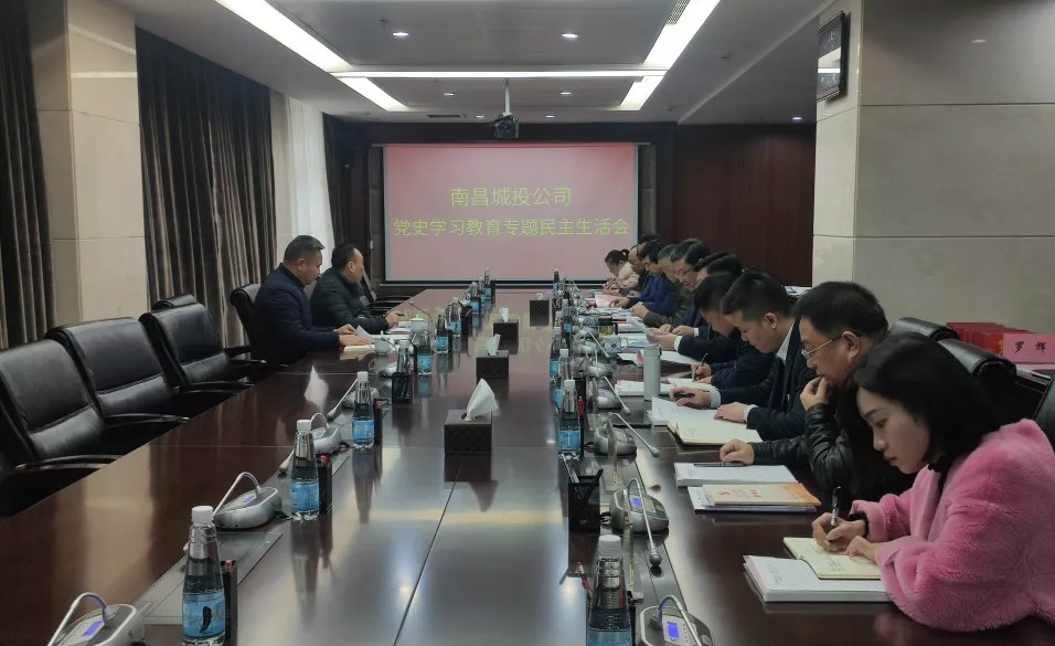 资阳城投公司党委召开党史进建教育专题民主生涯会